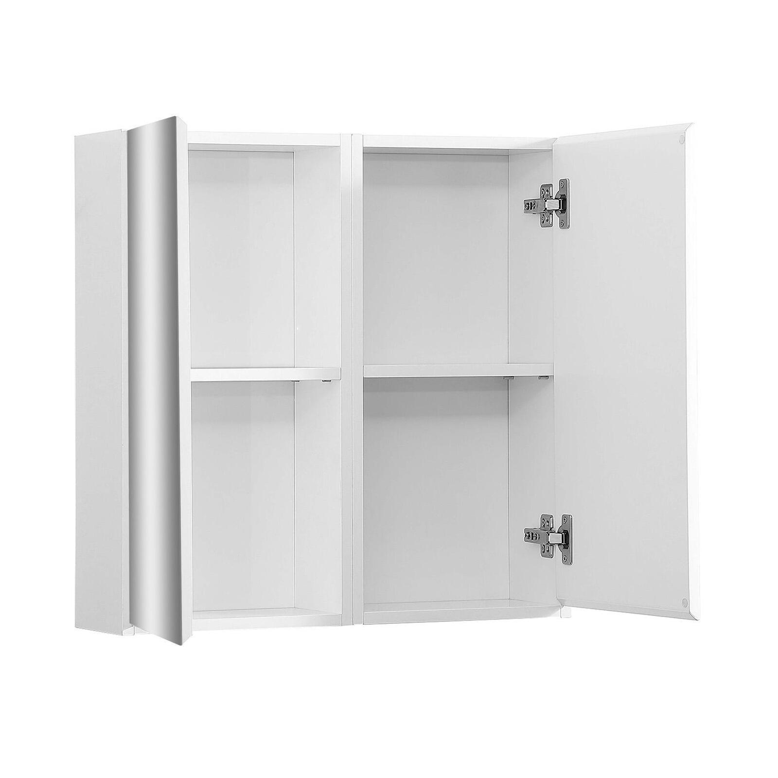 Armoire de toilette 60cm décor chêne porte + miroir