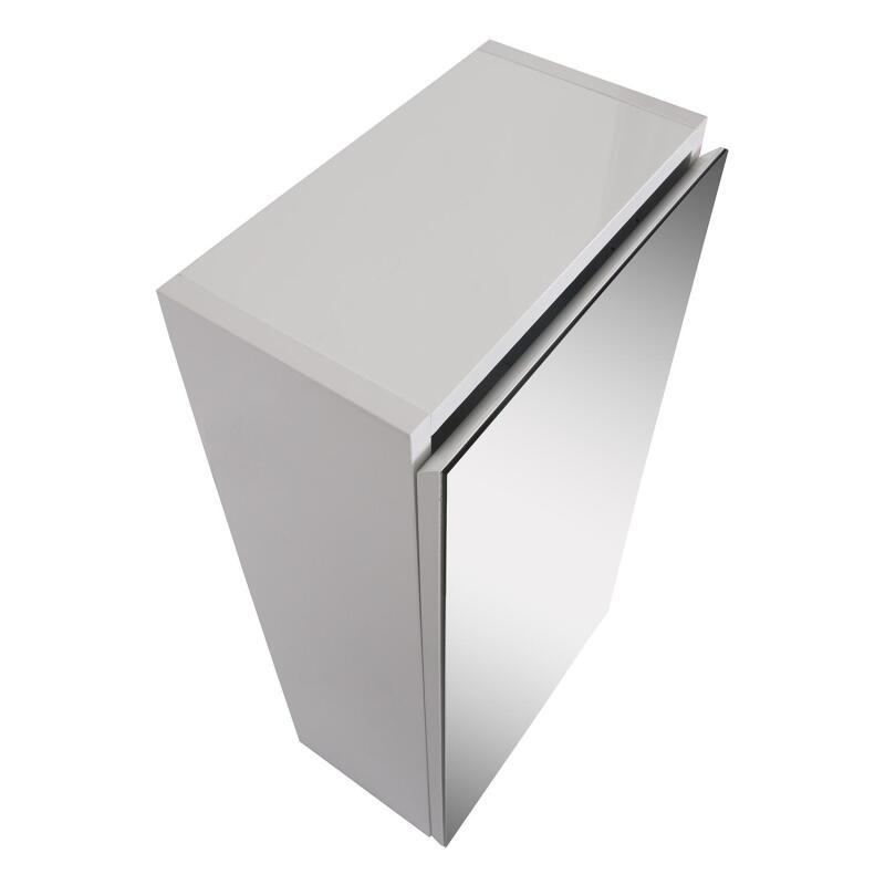Armoire de toilette 60cm décor chêne porte + miroir