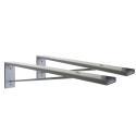 Équerre de fixation Invisible WILL - Lot de 2 - Noir mat