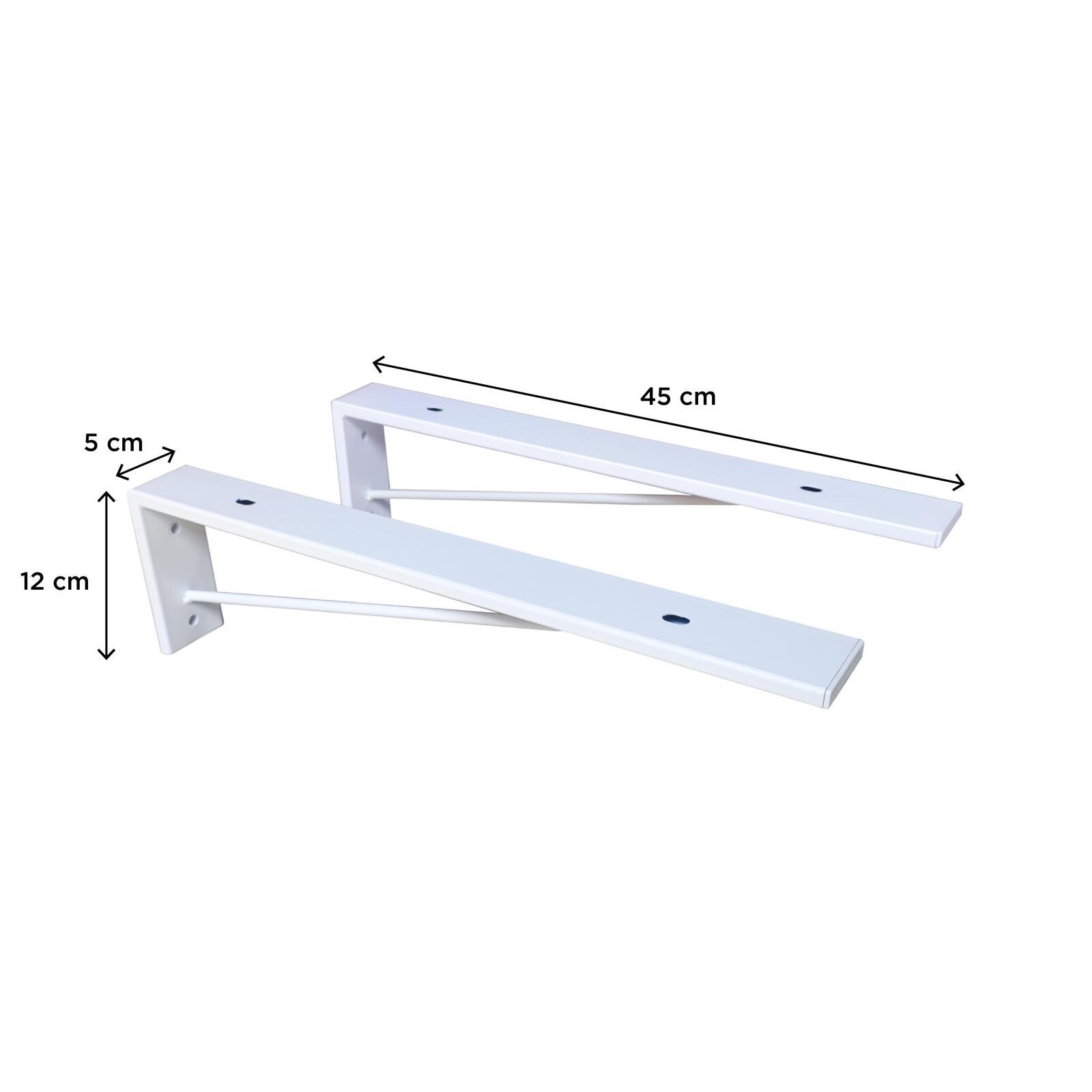 Équerre de fixation Invisible WILL - Lot de 2 - Noir mat