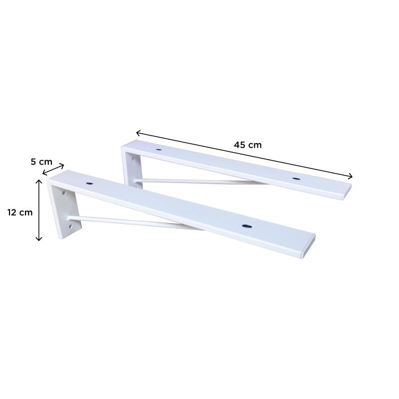 Équerre de fixation Invisible WILL - Lot de 2 - Noir mat