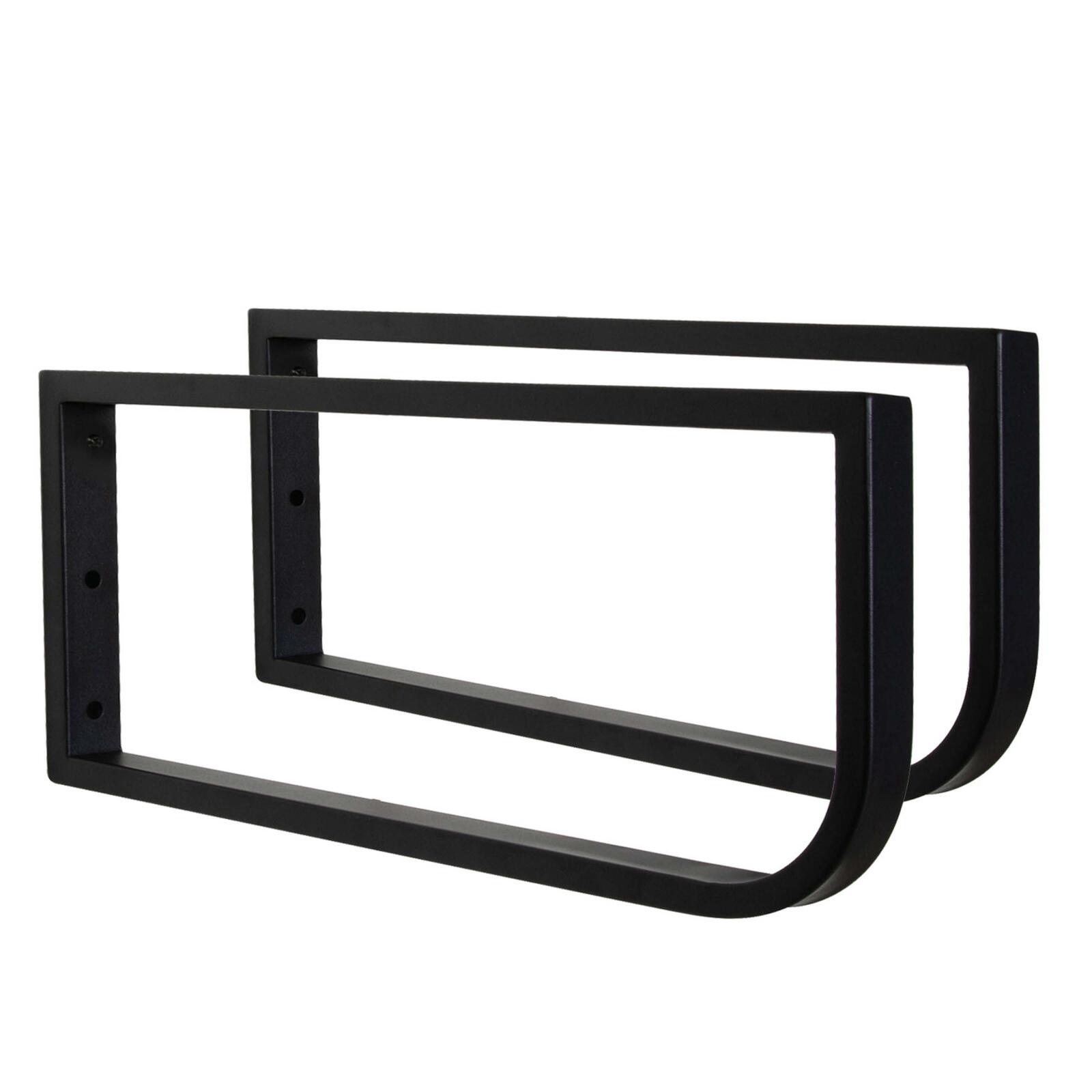 Équerre porte serviette WILL - Jeu de 2 équerres - Métal noir