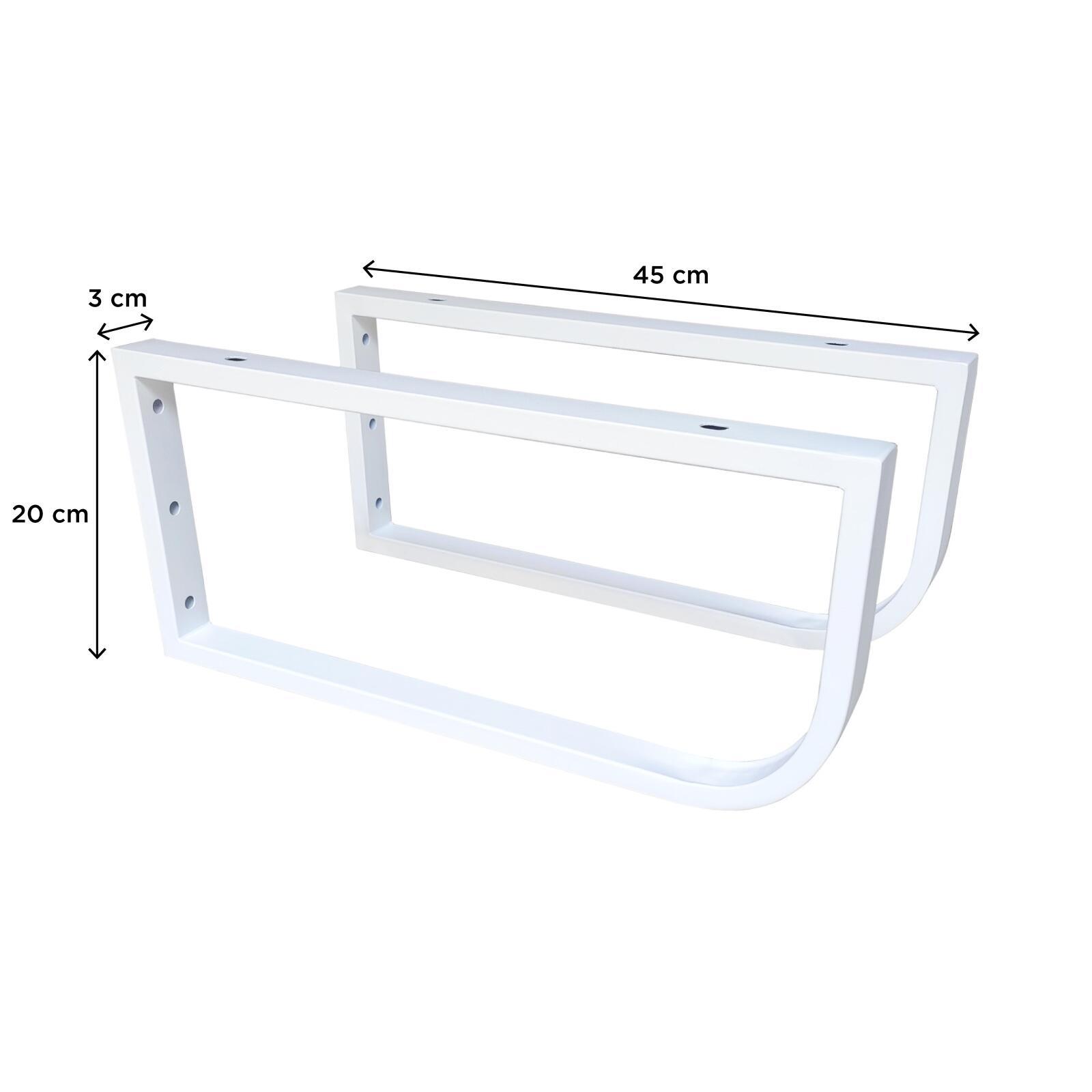 Équerre porte serviette WILL - Jeu de 2 équerres - Métal noir