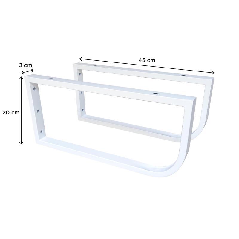 Équerre porte serviette WILL - Jeu de 2 équerres - Métal noir