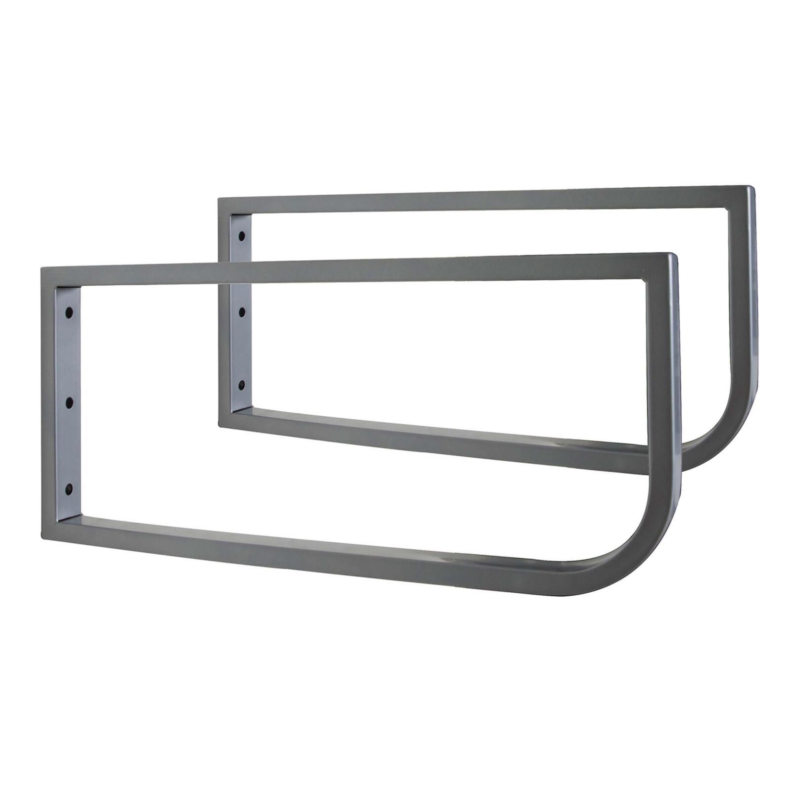 Équerre porte serviette WILL - Jeu de 2 équerres - Métal noir