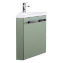 Meuble lave-mains d'angle décor chêne SKINO