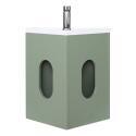 Meuble lave-mains d'angle décor chêne SKINO
