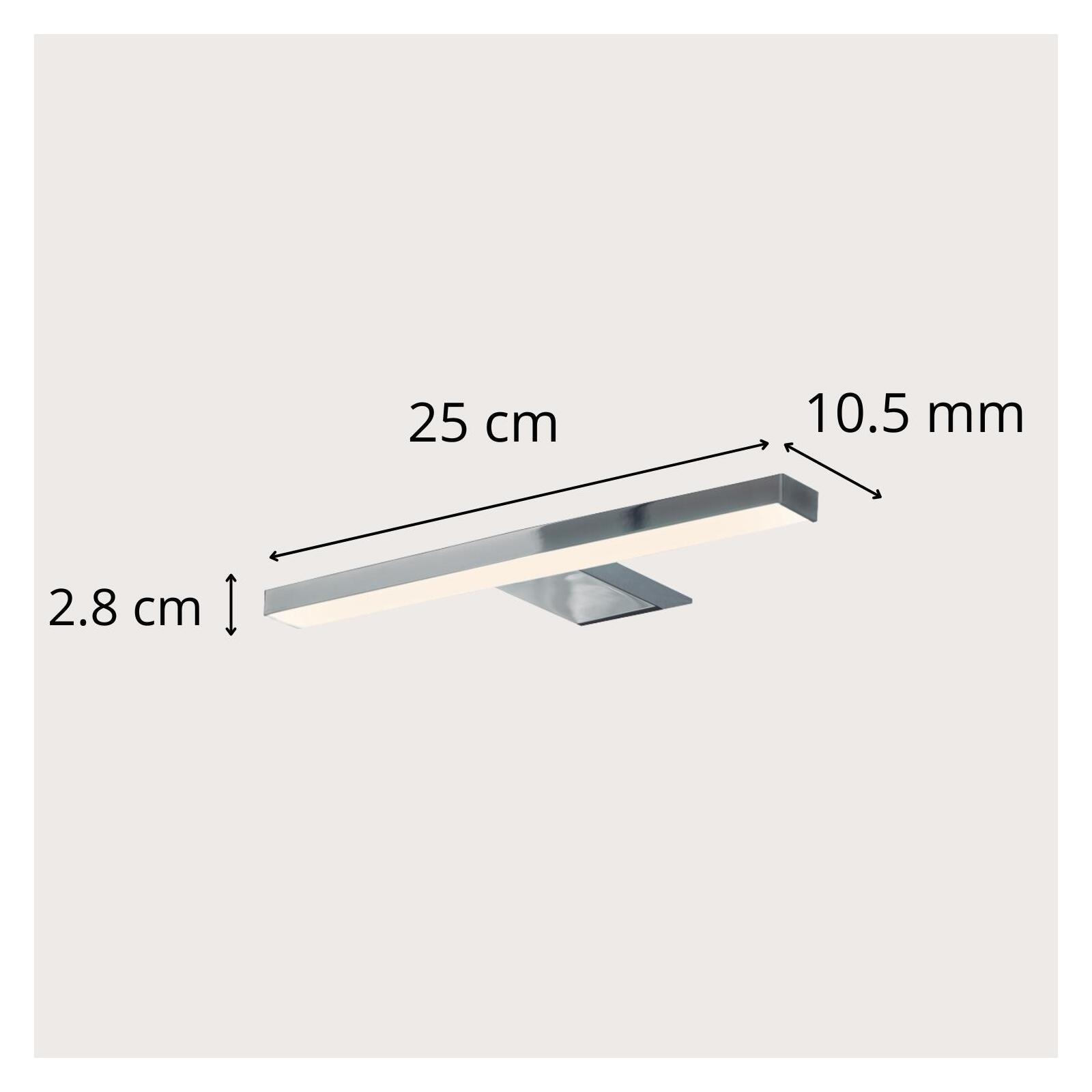Spot LED chromé 25 cm SARAY
