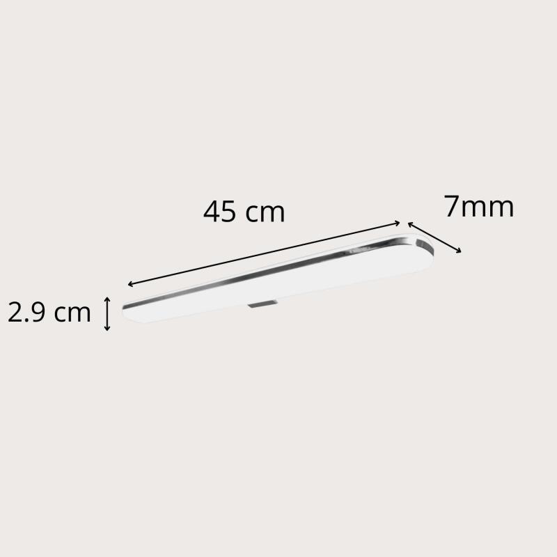 Spot LED chromé 45 cm LUZ