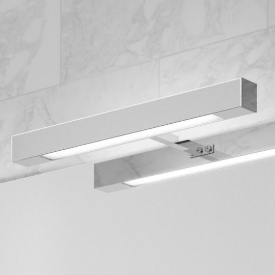 Spot LED chromé rectangulaire en plastique 30cm