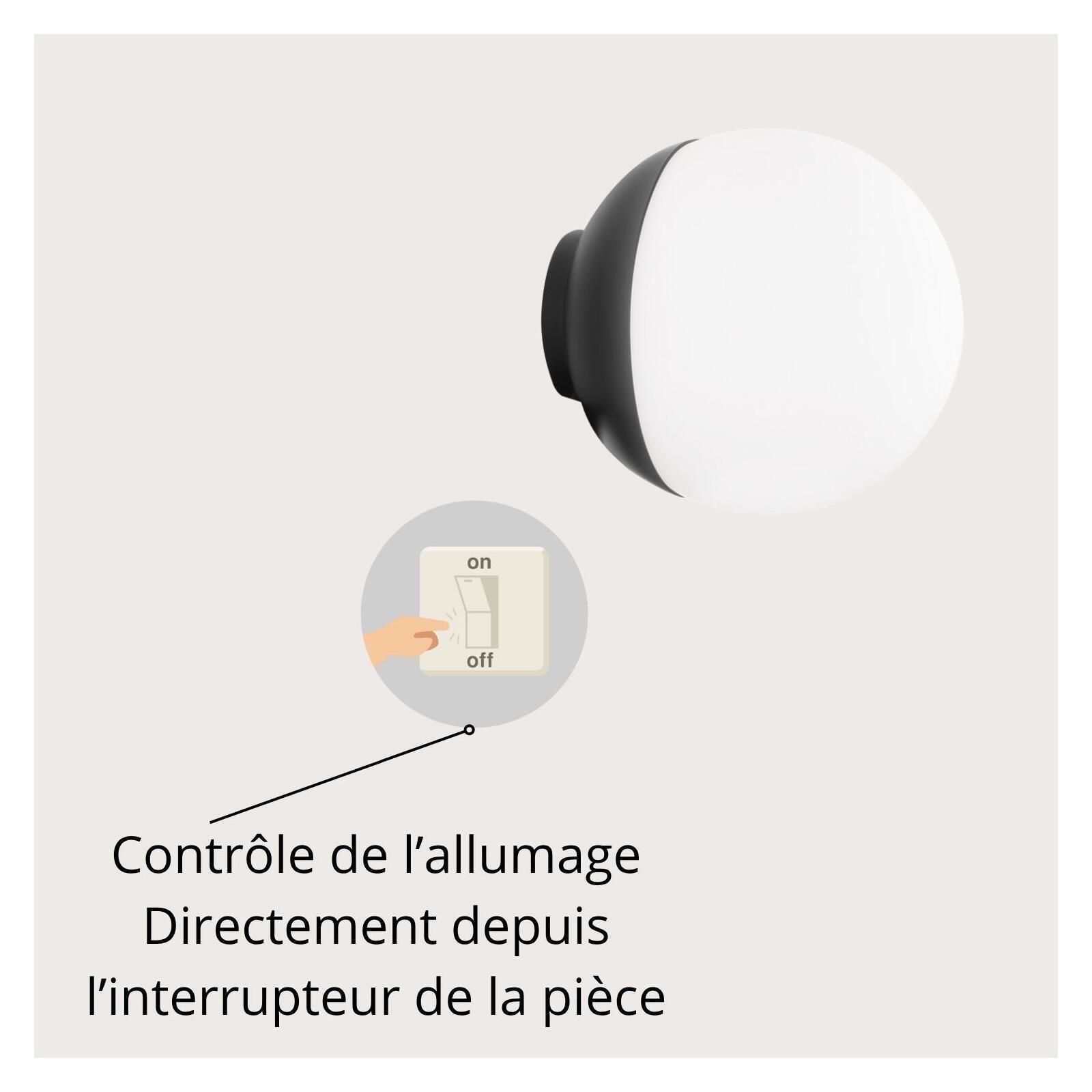 Spot LED noir 9 cm SCARLETT