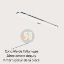 Spot LED chromé 45 cm LUZ