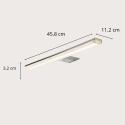 Spot LED pour miroir an aluminium 45,8cm
