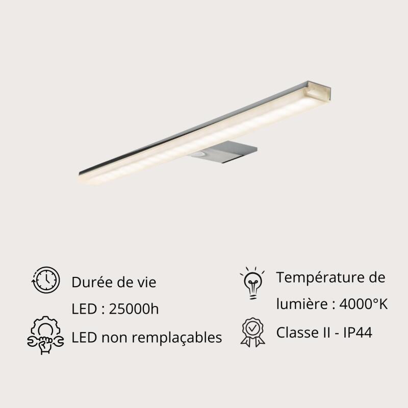 Spot LED pour miroir an aluminium 45,8cm
