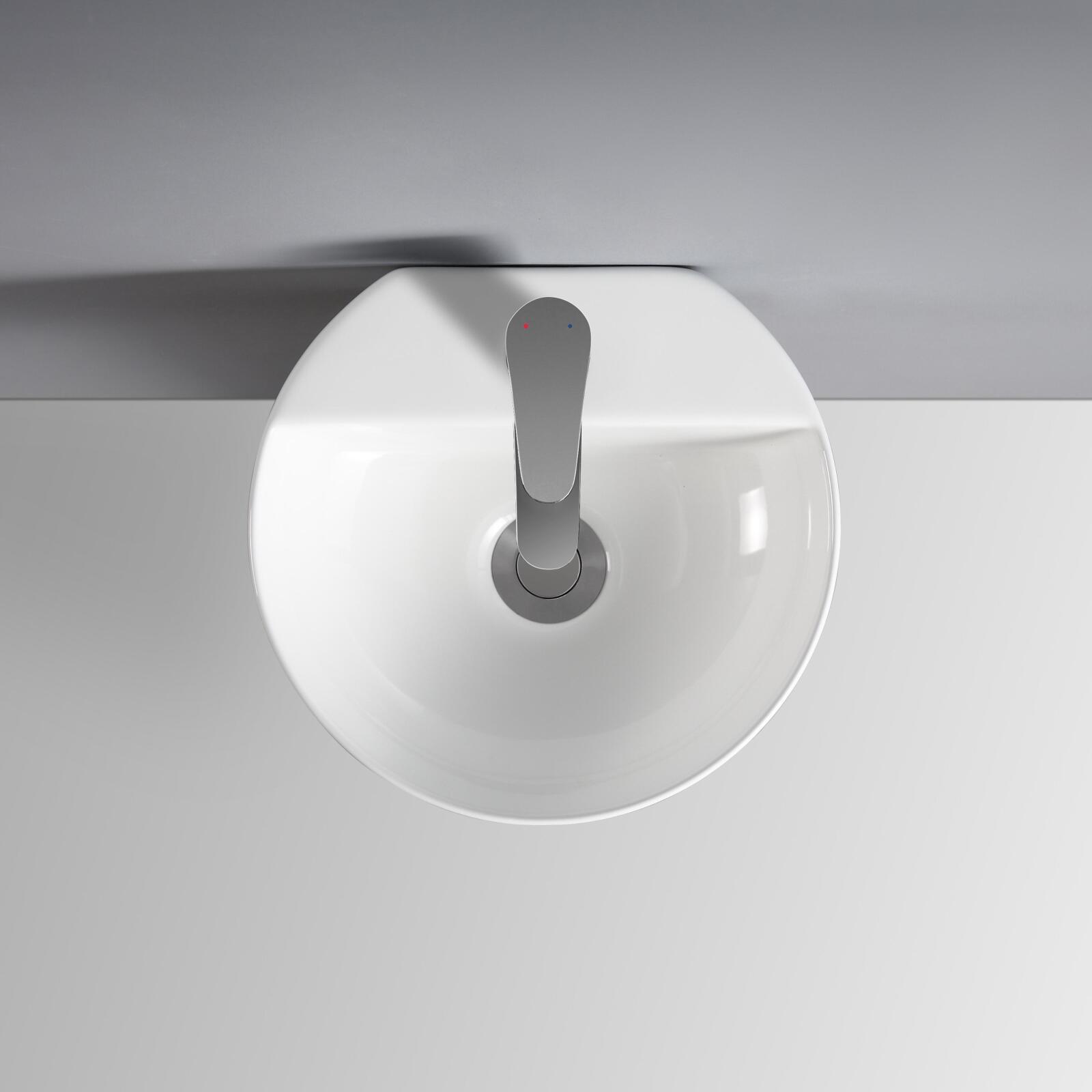 Vasque lave-mains à suspendre ronde en céramique Vasque lave-mains à suspendre ronde en céramique