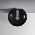 Vasque lave-mains à suspendre ronde en céramique