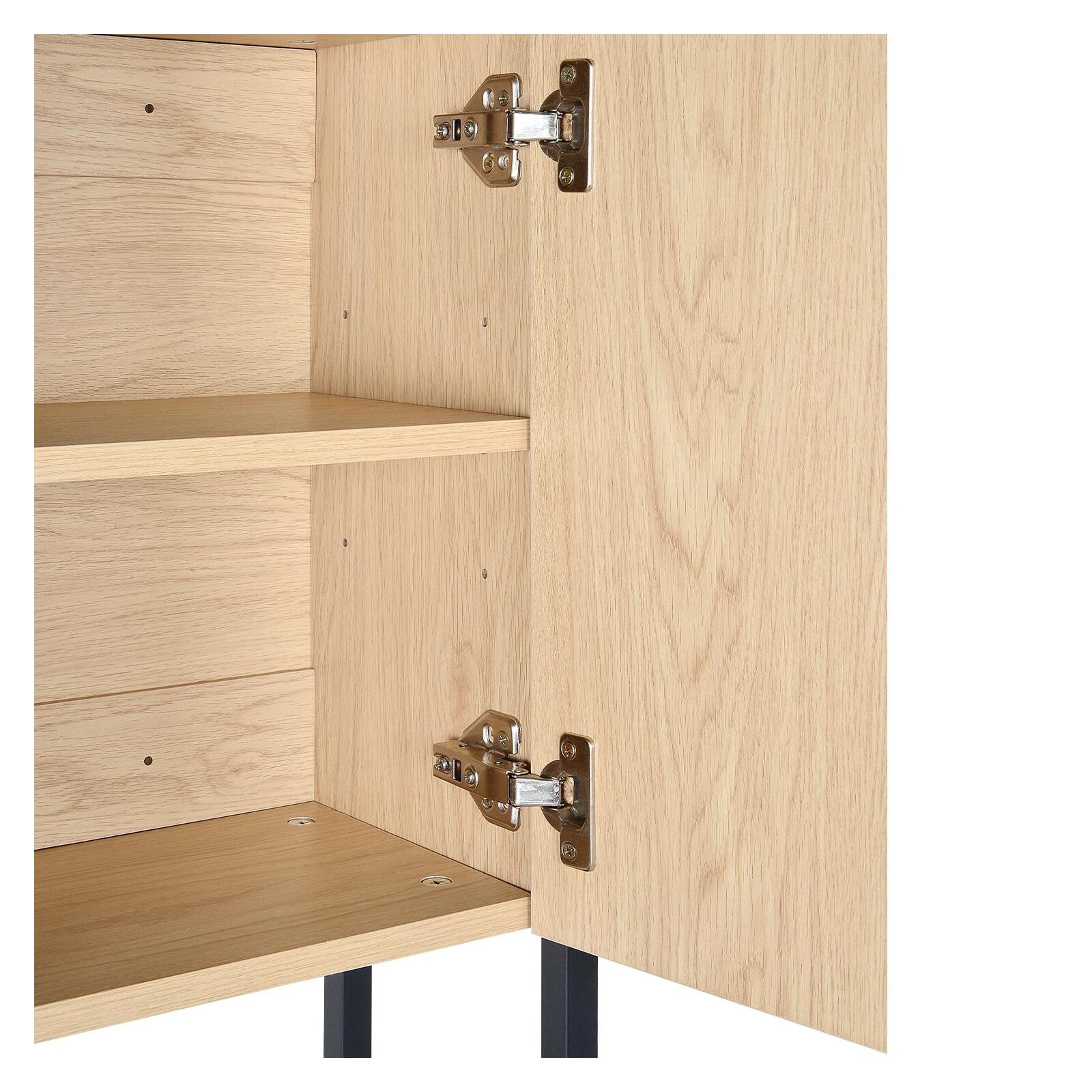 Meuble wc pont de rangement étagère wc bois et métal JAMY