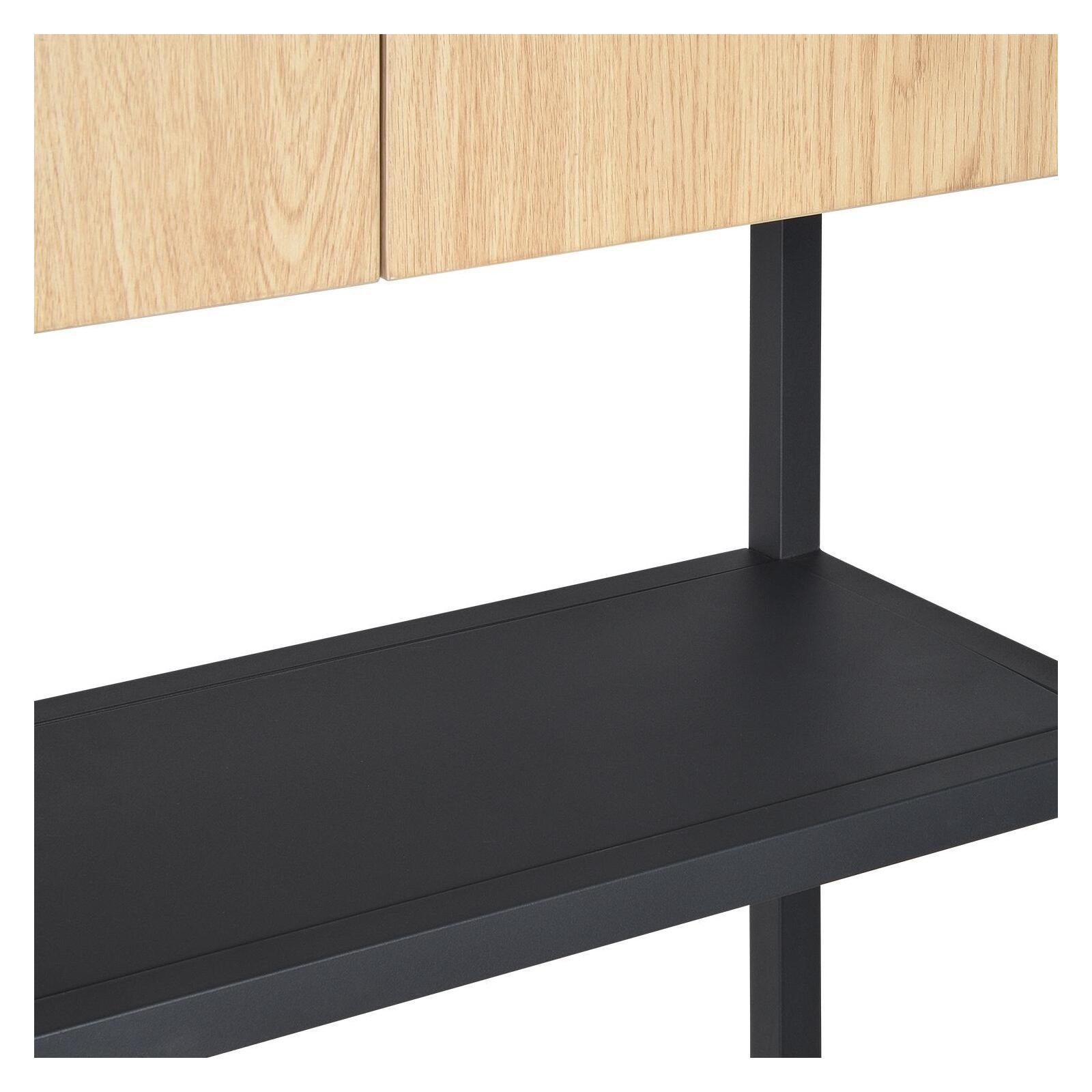 Meuble wc pont de rangement étagère wc bois et métal JAMY