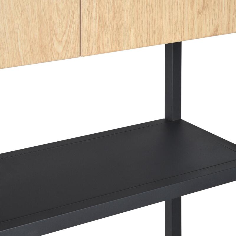 Meuble wc pont de rangement étagère wc bois et métal JAMY