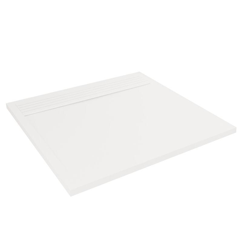 Receveur de douche 100x80 cm en béton blanc