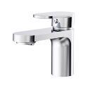 Robinet de salle de bain mitigeur bec bas noir H12,3cm