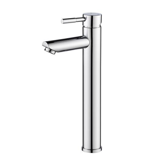 Robinet de salle de bain mitigeur bec haut noir H29.7cm