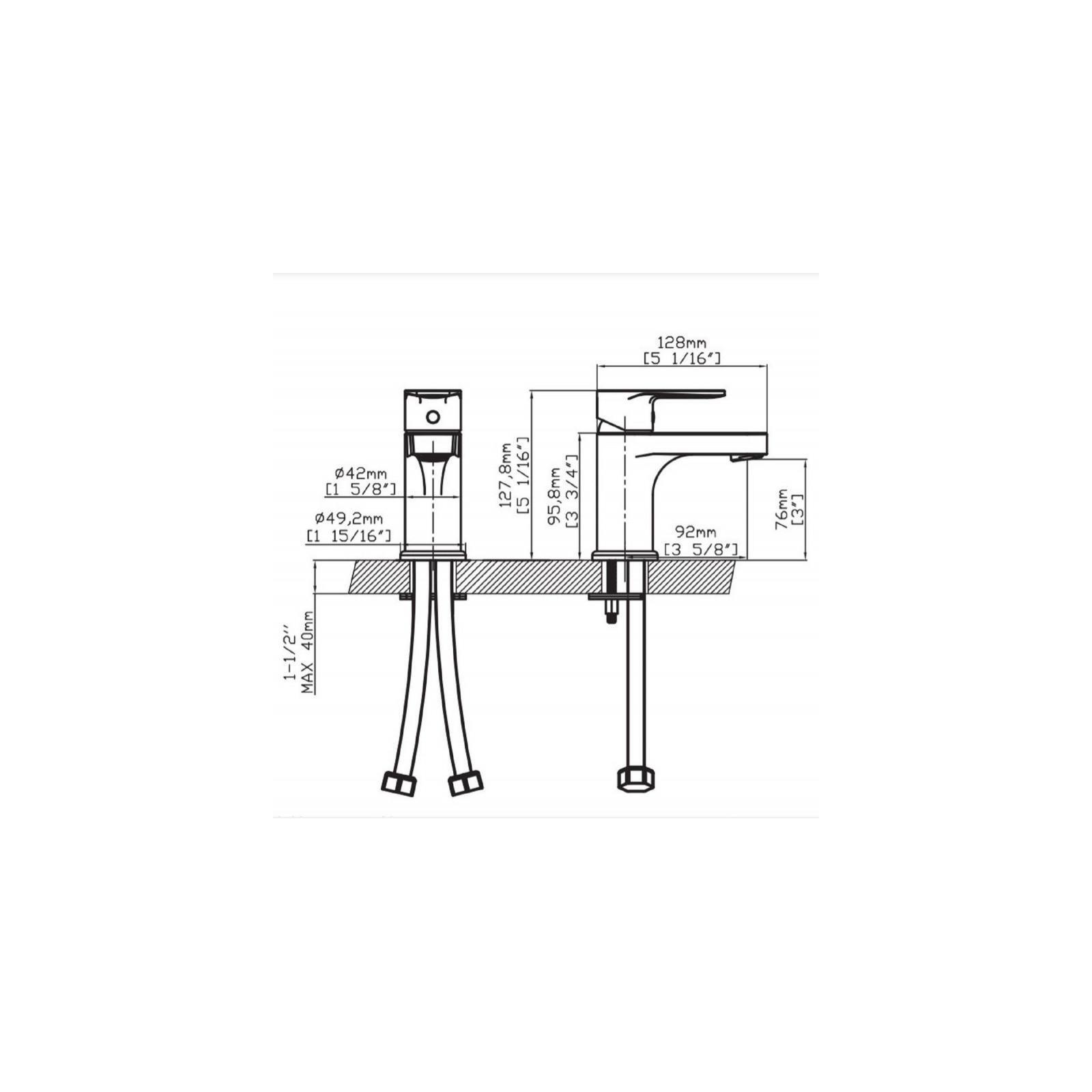 Robinet lave-mains noir mat - Mitigeur eau chaude et eau froide GRIFO