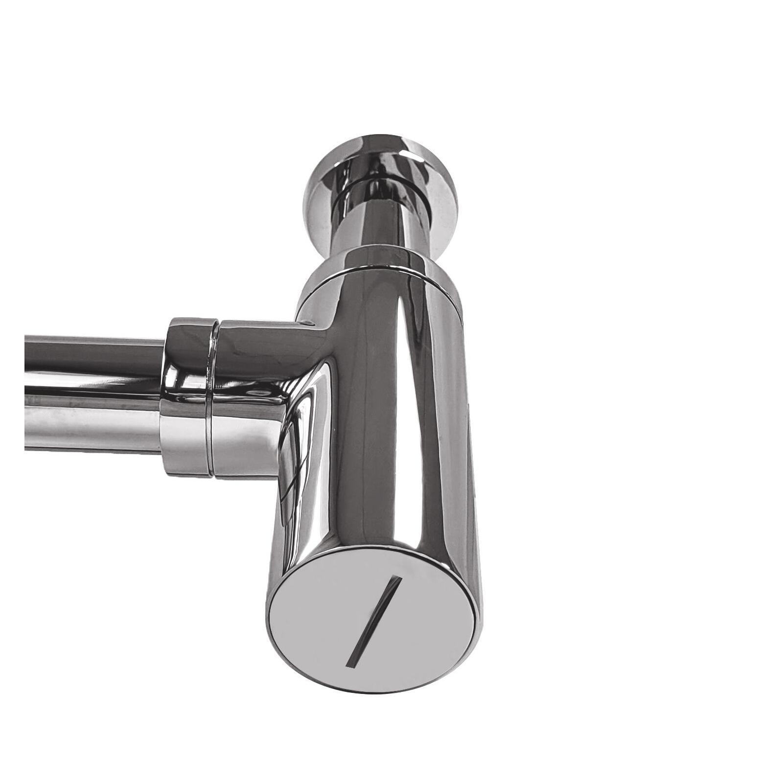 Siphon rond noir découpable D32mm