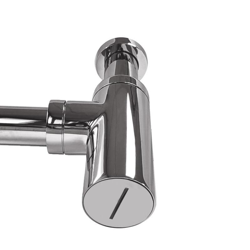 Siphon rond noir découpable D32mm