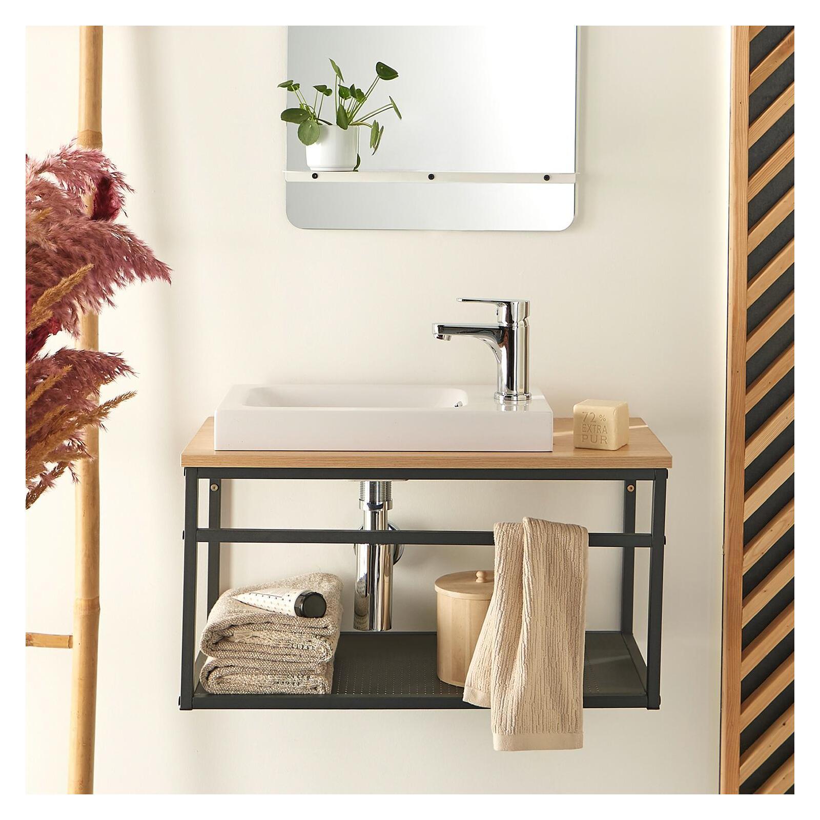 Siphon rond noir découpable D32mm