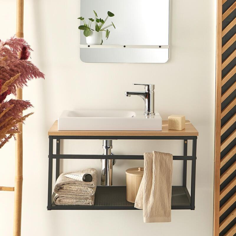 Siphon rond noir découpable D32mm