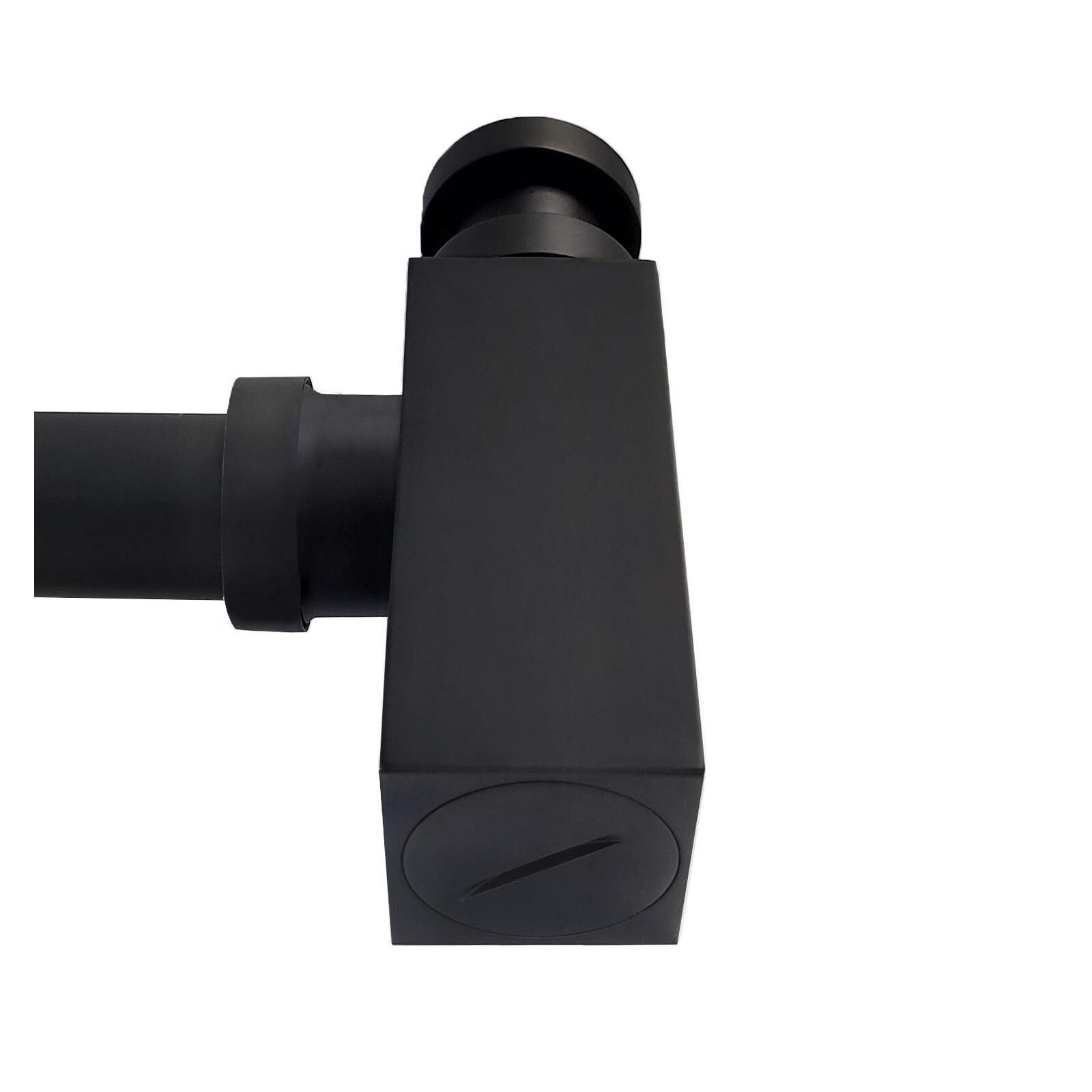 Siphon carré noir découpable D32mm