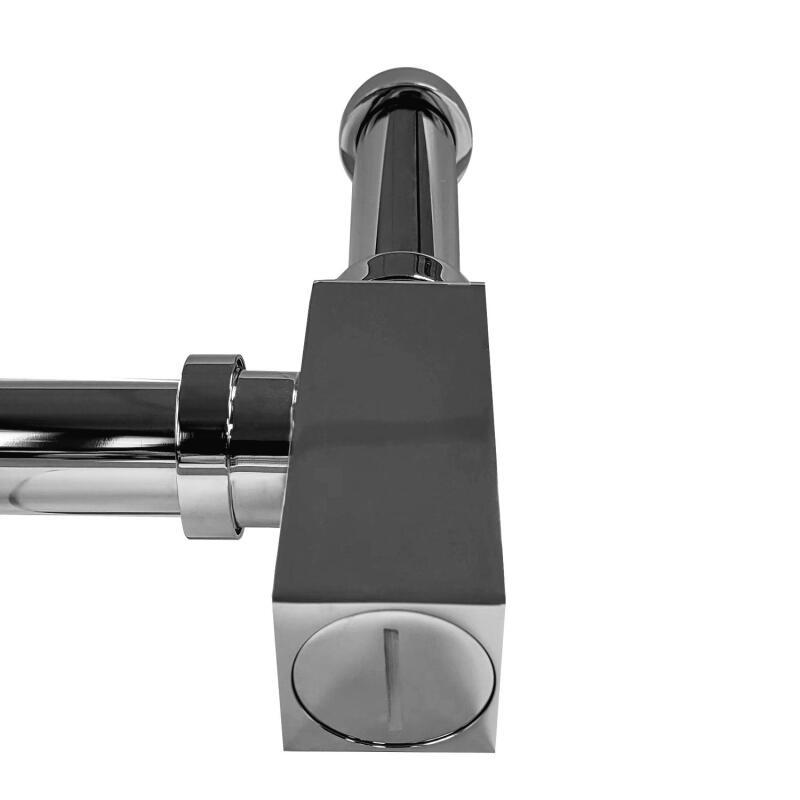 Siphon carré noir découpable D32mm