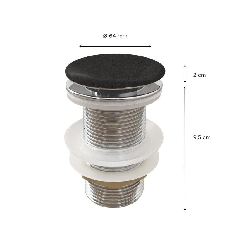 Bonde clic-clac sans trop plein en grès