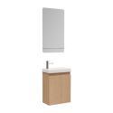 Ensemble lave-mains suspendu + miroir tablette