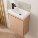 Ensemble lave-mains suspendu + miroir tablette