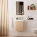 Ensemble lave-mains suspendu + miroir tablette