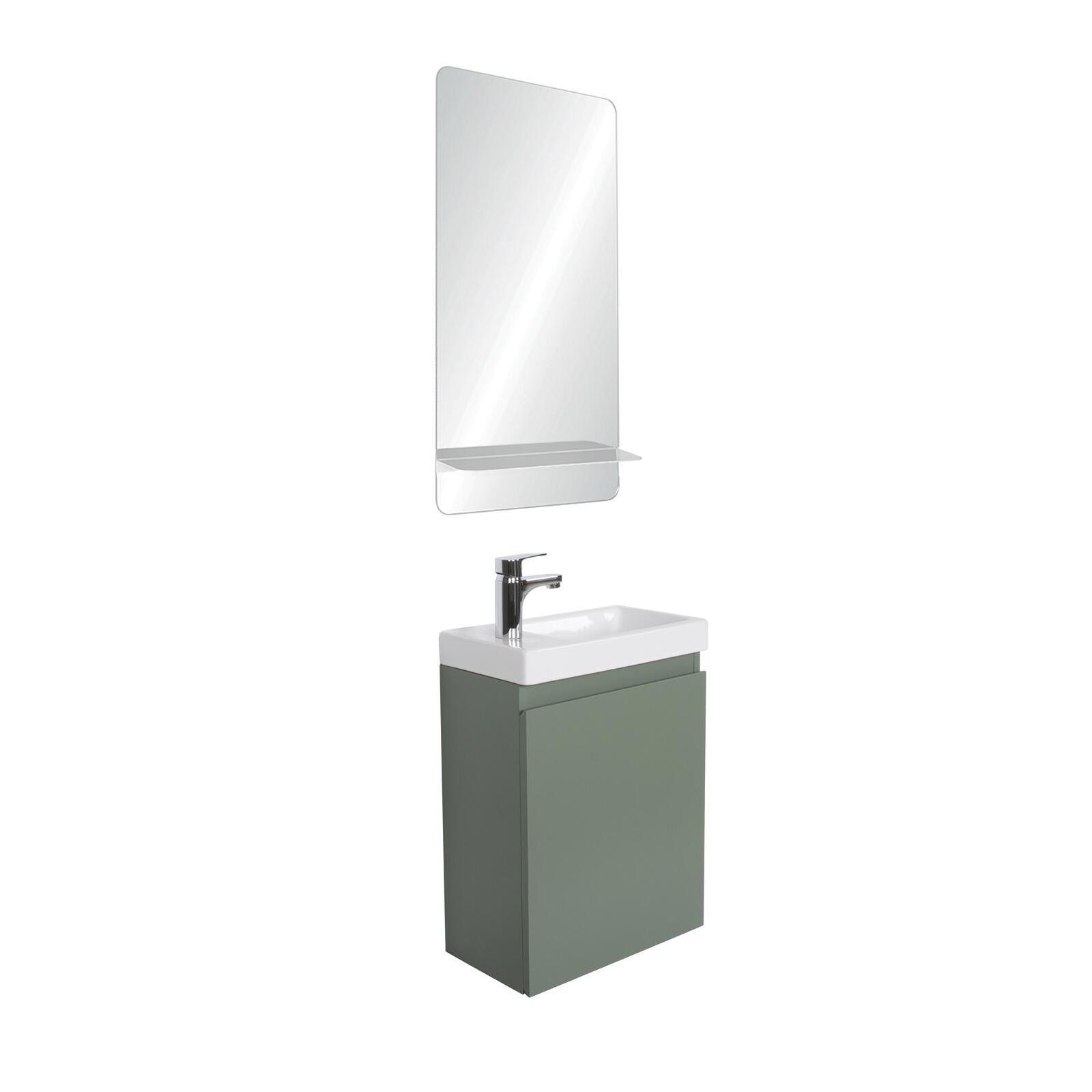 Ensemble meuble lave-mains LISA + Robinet TAP + Miroir SIMONA