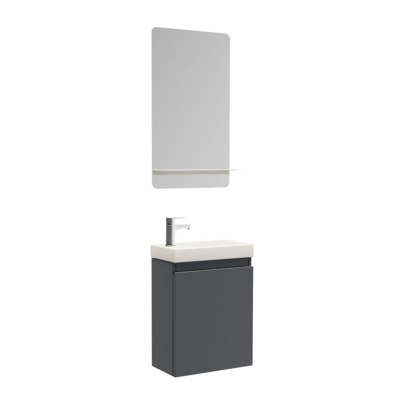 Ensemble meuble lave-mains LISA + Robinet TAP + Miroir SIMONA