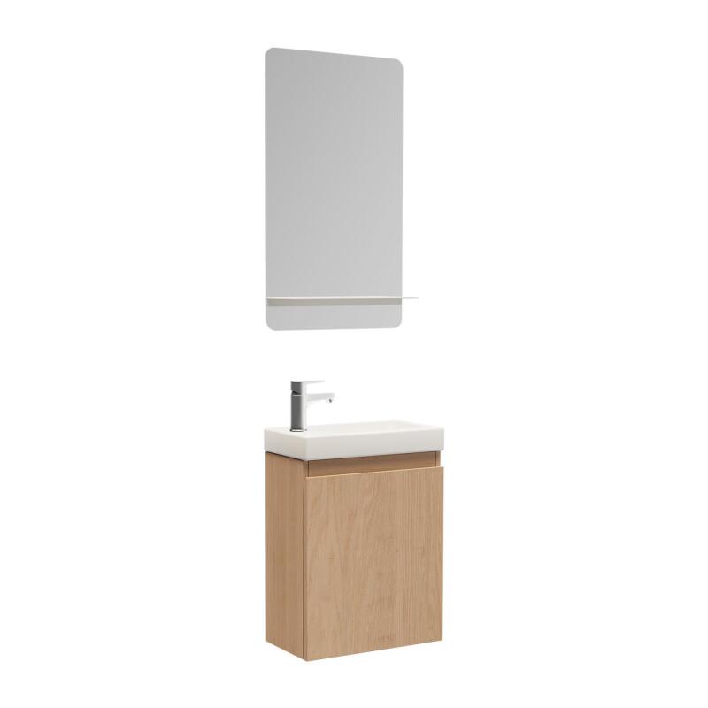 Ensemble meuble lave-mains LISA + Robinet TAP + Miroir SIMONA