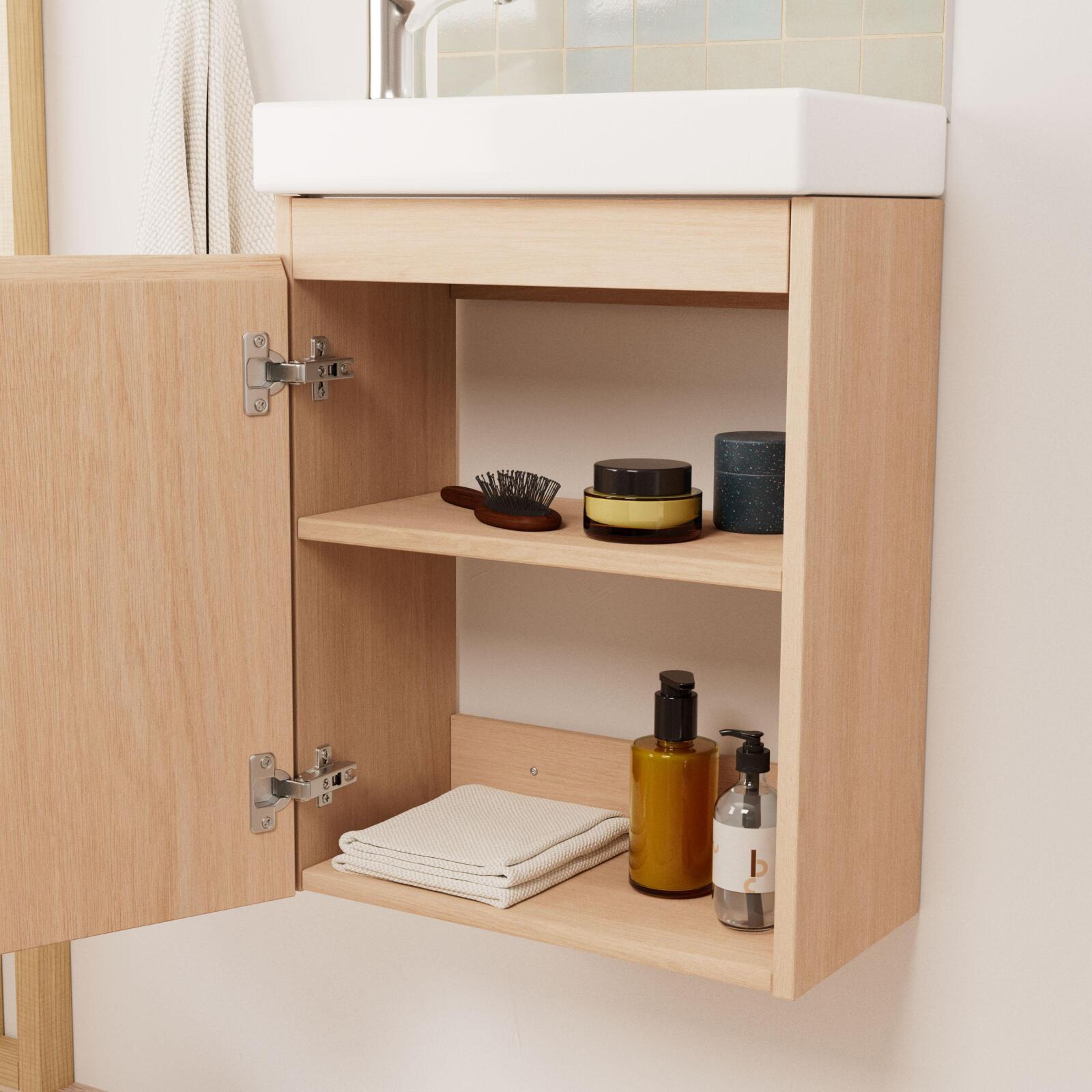 Ensemble meuble lave-mains LISA + Robinet TAP + Miroir SIMONA