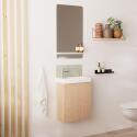 Ensemble meuble lave-mains LISA + Robinet TAP + Miroir SIMONA