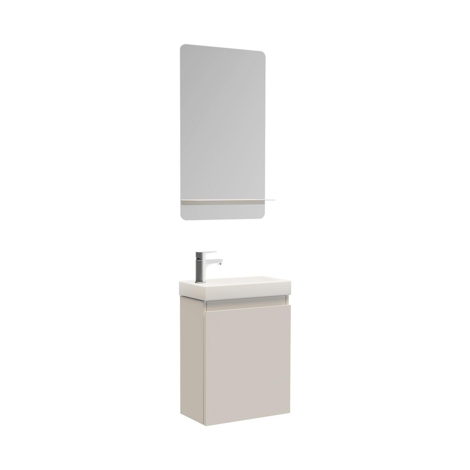 Ensemble meuble lave-mains LISA + Robinet TAP + Miroir SIMONA