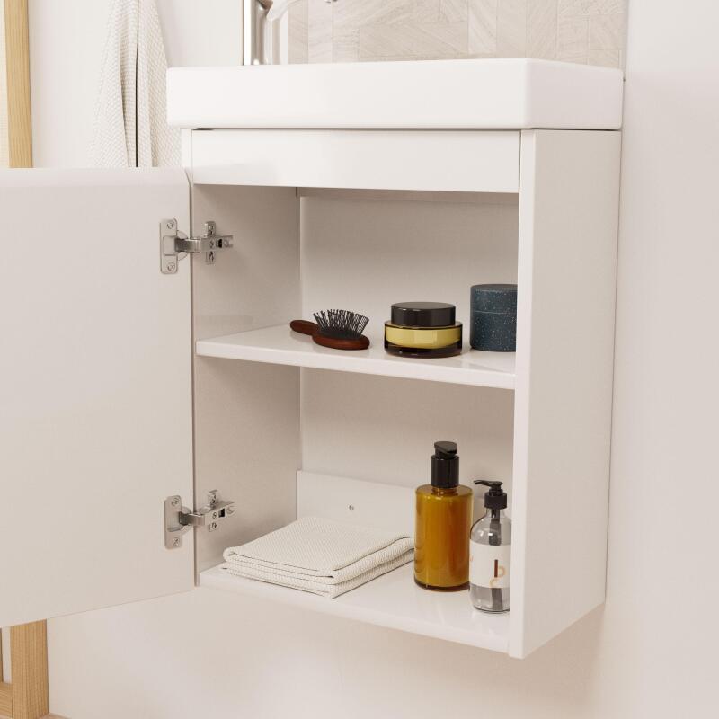 Ensemble meuble lave-mains LISA + Robinet TAP + Miroir SIMONA