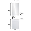 Ensemble meuble lave-mains LISA + Robinet TAP + Miroir SIMONA