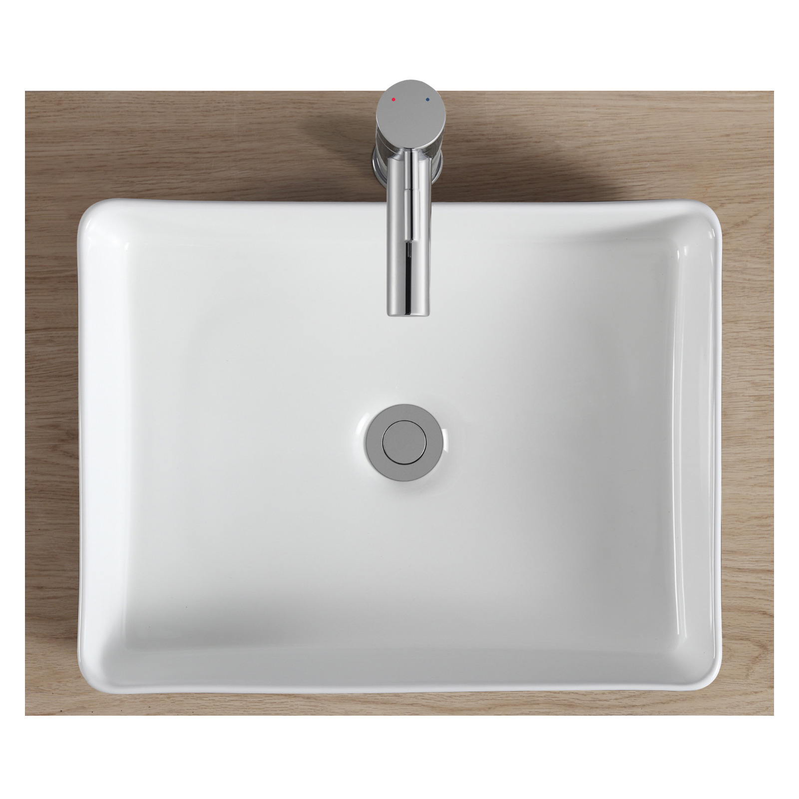 VASQUE ALBI BICOLOR RECTANGULAIRE