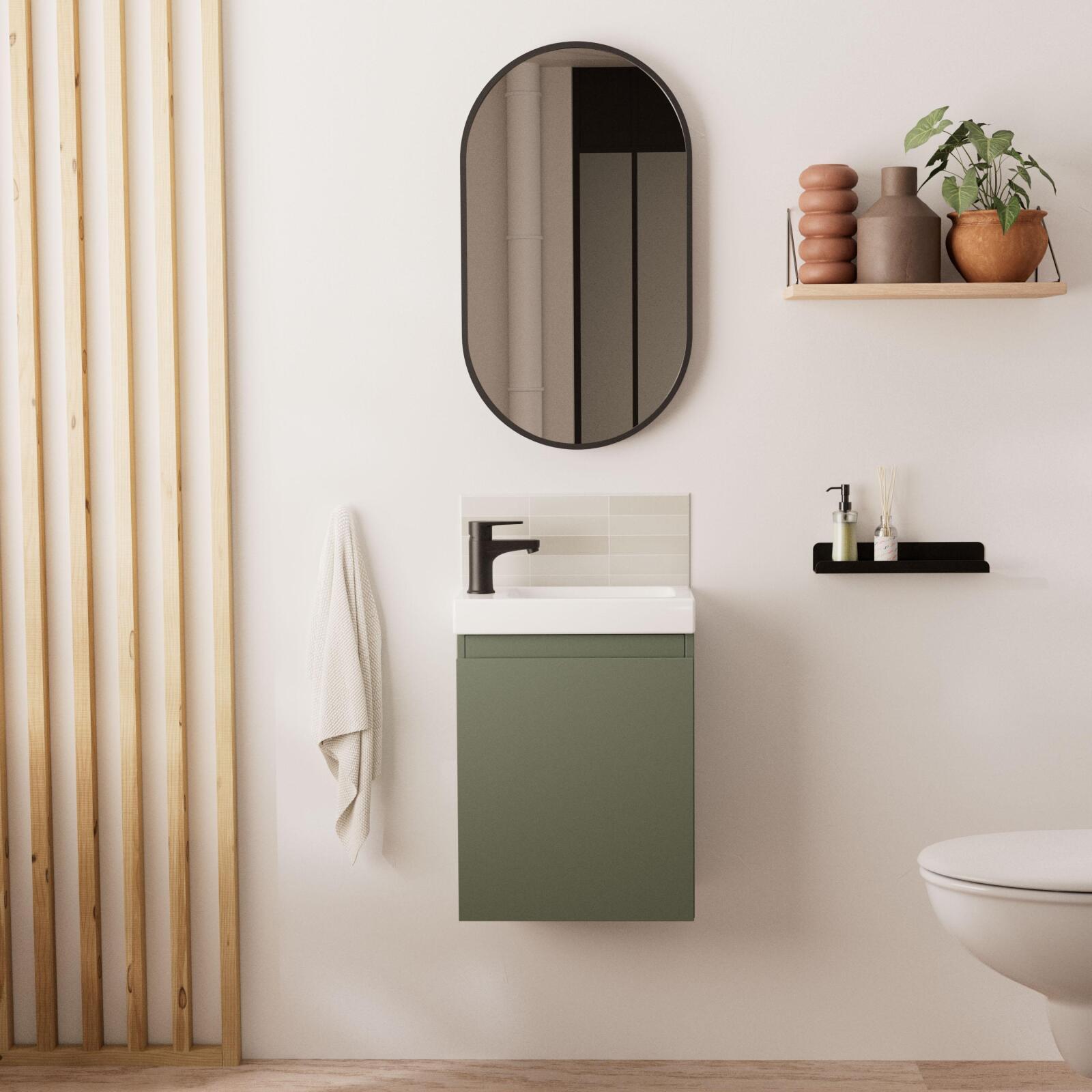 Ensemble meuble lave-mains LISA + Miroir PEPPER