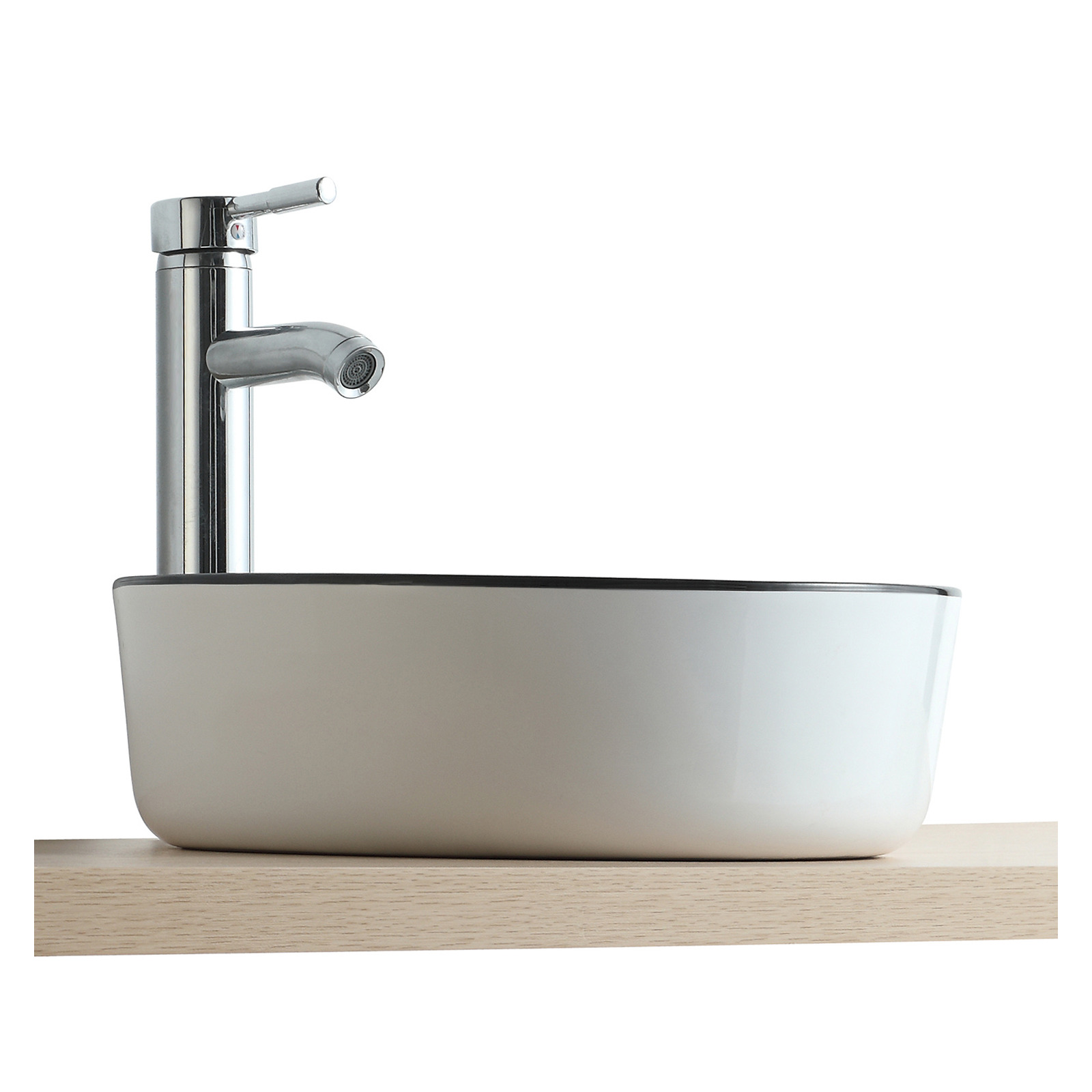 DIEGO VSQ A POSER ROND BLC/NOIR CERAM