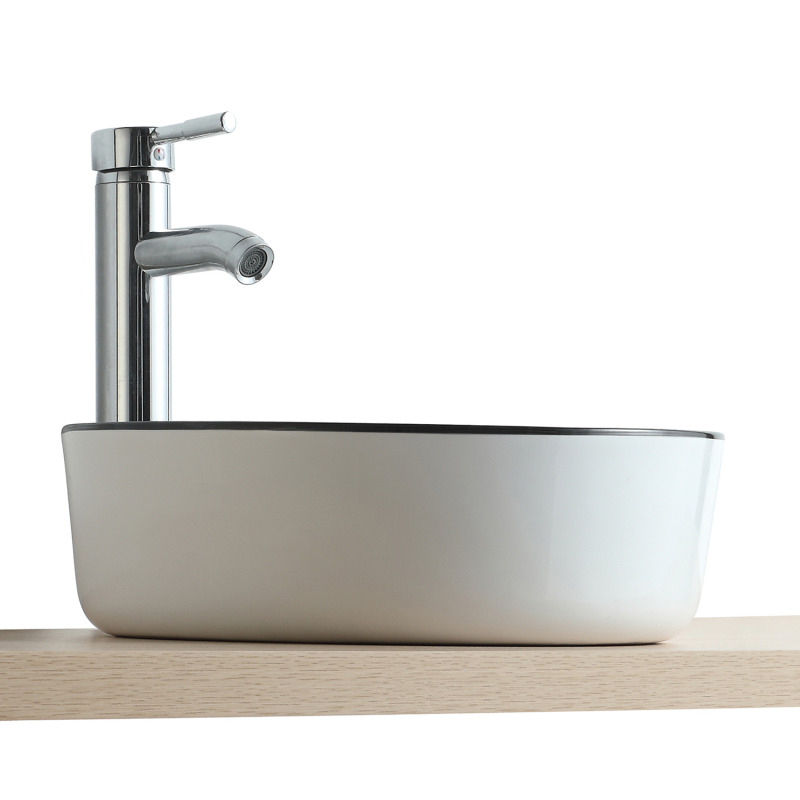 DIEGO VSQ A POSER ROND BLC/NOIR CERAM