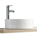 Vasque Salle de Bain à poser ronde 45 cm Blanche - LINEA